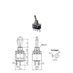 INTERRUTTORE MINIATURA ON-OFF 4P