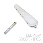 PLAFONIERA DA ESTERNO IP65 LED 40W 6000K 600MM