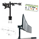Supporto da scrivania per 3 Monitor 13-24" con morsetto