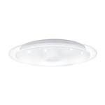PLAFONIERA LANCIANO 1 LED 24W 3000K 5000K 1900Lm DIFFUSORE EFFETTO CRISTALLO CAMBIO COLORE CON TELECOMANDO Ø40 H7.5