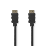 Cavo HDMI ™ ad alta velocità con Ethernet | Connettore HDMI ™ | Connettore HDMI ™ | 4K@30Hz | ARC | 10.2 Gbps | 10.0 m | Tondo | PVC | Nero | Busta