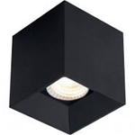 FARETTO SOVRAPPOSTO DA INTERNO SPOT CUBO COLORE NERO LAMPADA GU10 80 X 80 X 10MM