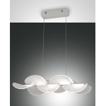 SOSPENSIONE SYLVIE BIANCA 30W LED 2700LM 62X32CM H.2MT DIMMERABILE LUCE CALDA