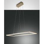 BARD SOSPENSIONE RETTANGOLARE ORO OPACO 52W 5180LM LUCE CALDA 3000K
