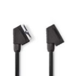 Cavo SCART | SCART Male | SCART Female | Placcato nickel | 480p | 2.00 m | Tondo | PVC | Nero | Polybag