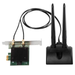 Adattatore WiFi AX3000 Scheda plug-in WLAN PCI Express 3000 MBit/s Bluetooth 5.0, EW-7833AXP