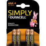  Duracell Simply Batterie 4pz MiniStilo LR03 MN2400 AAA