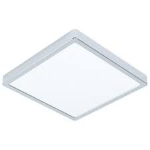 PLAFONIERA LED 20W 3000K 2300Lm STRUTTURA METALLO CROMATO IP44 28.5 x 28.5 H3