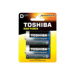 (1 Confezione) Toshiba Batterie 2pz Torcia LR20GCP BP-2 D Alcaline