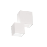 APPLIQUE A PARETE IN GESSO RUBIK 2XG9 BIANCO 195X160X115MM