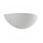 APPLIQUE A PARETE IN GESSO COLORE BIANCO LAMPADA E27 DIMENSIONI 31O X 125 X 95MM