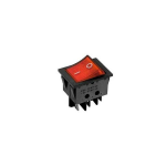 INTERRUTTORE BIPOLARE A BILANCERE LUMINOSO ROSSO 12V