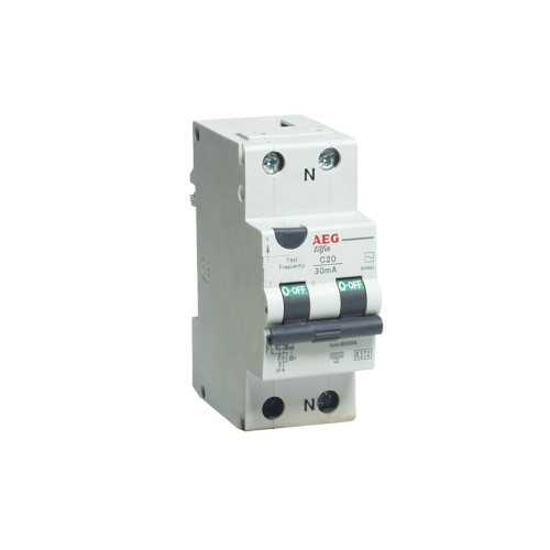 DDM45AC16/030-AEG - INTERRUTTORE MAGNETOTERMICO DIFFERENZIALE DDM+ 1+N 16A  4,5KA AC 2M 695198 - AEG