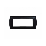 PLACCA 7 POSTI METALLO NERO COMPATIBILE LIVING INTERNATIONAL