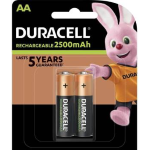Duracell Batterie Stilo AA Ric.2500mAh HR6 DX1500 1Cnf/2pz