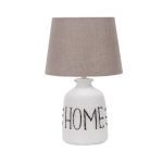 LAMPADA DA TAVOLO HOME IN CERAMICA H41 PARALUME TELA