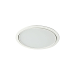 PANNELLO LED ROTONDO IN ALLUMINIO BIANCO ORIENTABILE DA INCASSO 23W 3000K IP20
