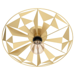 PLAFONIERA APPLIQUE METALLO ORO SATINATO BRONZO E27 NON INCL DIAM.43 CM