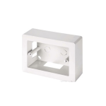 SUPPORTO DI DERIVAZIONE SOVRAPPOSTA PER 3 MODULI STANDARD ITALIANO 83.5 MM BIANCO 