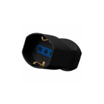 PRESA SCHUKO  P17/11 BIVALENTE 10/16A VOLANTE NERA 2P + T