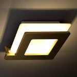 APPLIQUE LIKE Q 16X18.5CM ORIENTABILE 90° + 360° 16,5W LED 2300LM 4000K DIMMERABILE BIANCO E ORO SPAZZOLATO