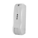 Rilevatore di tende di doppia tecnologia con antimasking per uso in esterni. Gamma di 12 metri 75°. Frequenza microonde 10,525GHz, Modalità di funzionamento AND/OR. Uscita di relé, di antimasking e tamper antisabotaggio. IP54.