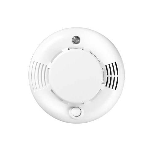 Rilevatore di fumo radio VESTA. Sensore fotoelettrico riflettente. Incorpora una sirena da 85 dB a 3 metri. Funziona con 3 batterie alcaline AA. Durata della batteria di 4,5 anni. Certificato EN14604
