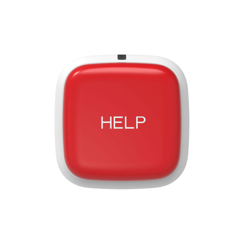 Pulsante antipanico wireless VESTA. Pulsante antipanico sovradimensionato. Supervisione periodica. Alimentato da 1 batteria al litio CR123 3V. Durata della batteria di 9 anni. Rilevamento batteria scarica. Grado di protezione IP6