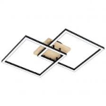 PLAFONIERA APPLIQUE DOPPIO QUADRATO LED 32W 3000K 4000K 6000K DIMMERABILE CON APP 77X50CM 