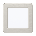 PANNELLO DA INCASSO QUADRATO FUEVA 5 LED 5,5W 4000K 700Lm STRUTTURA NICKEL SATINATO 11.7 x 11.7 Foro Ø10.5