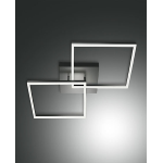 BARD PLAFONIERA 2 LUCI  GRIGIO ANTRACITE 52W 4820LM 65X65CM 4000K DIMMERABILE 