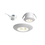 FARETTO LED DA INCASSO LED ASSO COLORE BIANCO 1W 80LM LUCE CALDA 3000K 32 X 22MM