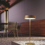 LUME PORTATILE COCKTAIL LED COLORE  ORO RICARICABILE 2,2W 192LM LUCE CALDA 3000K IP54 295 X 120MM