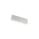 PLAFONIERA IN GESSO DA SOFFITTO HAPIS COLORE BIANCO 8 LAMPADE GU10 MINI 39O X 55 X 110MM