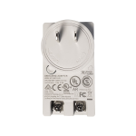 Kit adattatore a muro DC per campanello video Alarm.com. Alimentazione 16 V CC, 1,25 A (20 W). Progettato per alimentare il campanello nel caso in cui non venga utilizzato un circuito esistente. L'alimentazione può essere utilizzata in installazioni senza