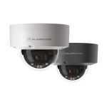 Dome antivandalico IP Alarm.com da 2MP con illuminazione IR 30m per uso esterno. 1/2,7"" CMOS da 2MP. Risoluzione fino a 2MP. 0 lux IR acceso. Ottica fissa da 2,8 mm (111°). Regolazione dell'immagine. Analisi video con rilevamento di oggetti. Slot per mic