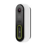 Videocitofono Alarm.com con WiFi. Risoluzione video FullHD. Campo visivo di 115° (H) e 150° (V). Alta gamma dinamica (HDR). Visione notturna a infrarossi. Analisi video per avvisi più pertinenti. Visualizzazione di immagini dal vivo e clip salvate. Audio 