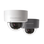 Dome antivandalico IP Alarm.com da 2MP con illuminazione IR 30m per uso esterno. 1/2,7"" CMOS da 2MP. Risoluzione fino a 2MP. 0 lux IR acceso. Lente motorizzata da 3,2 ~ 9,8 mm (116 ° ~ 34 °). Regolazione dell'immagine. Analisi video con rilevamento di og