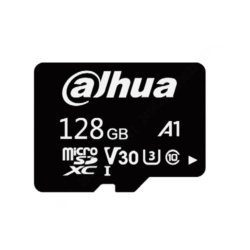 Scheda microSD Dahua da 128 GB. UHS-I. 100 MB/s letti. 50 MB/s in scrittura. Prestazioni superiori e lunga durata.