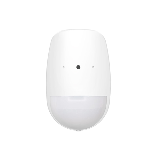 Rivelatore PIR wireless con rilevamento rottura vetri. Campo di rilevamento PIR: 12 metri, 85,9 °. Campo di rilevamento rottura vetri: 8 metri, 120 °. Anti-animale da 30 kg. Configurabile da remoto tramite app. Metodo di registrazione multiplo e design di