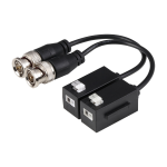 Pack di 2 transmettitori passivi COPPIA BALUN HDCVI/HDTVI/AHD/CVBS di 1 canale di transmissione in tempo reale di fino a 4K (CVI). Non richiede alimentazione. Fino a 200 metri @4K/6MP/5MP/4MP.