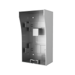 Scatola di protezione con visiera per incorporare videocitofoni. Compatibile con HYU-557, HYU-558, HIK-78 e HIK-79. Fabricato in acciaio inossidabile.