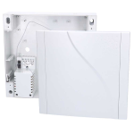 Scatola in plastica con accessori e trasformatore per montare il comunicatore QAR-360