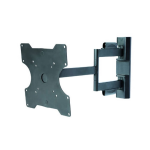 Supporto da parete articolato con due punte da giro per monitor da 19"" a 37"