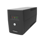 UPS AirSpace da 650 VA / 360 W. Funzione di avviamento a freddo. Connessione Schuko. Funzione di autodiagnosi integrata. Protezione Internet via modem / LAN. Compatibile con generatore. Indicatori LED. Capacità di carico più veloce. Ricarica automatica in