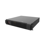 SAI AirSpace da 1000 VA / 900 W. Design convertibile Rack / Tower. Vera doppia conversione online con controllo DSP. Tempo rimanente stimato sullo schermo LCD. Modalità ECO configurabile. Test automatico della batteria configurabile dallo schermo LCD. Con