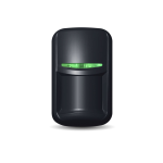 Rivelatore PIR U-Prox con anti-animali domestici. Campo di rilevamento di 12 metri. Sensibilità regolabile dall'app di installazione U-Prox. Fino a 5 anni di funzionamento con una batteria CR123. Facile da installare. Frequenza RF 868 ~ 868.6MHz. Canali m