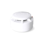 Rivelatore ottico di fumo U-Prox. Avviso visivo e acustico. Attiva l'allarme su tutti gli allarmi del sistema quando viene attivato un rilevatore di fumo. Funziona fino a 3 anni con due batterie AAA. Installazione facile. Frequenza RF 868 ~ 868.6MHz. Cana
