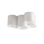 PLAFONIERA IN GESSO VERNICIABILE BANJIE COLORE BIANCO 5 X GU10 295 X 200 X 140MM