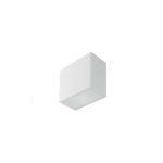 PLAFONIERA IN GESSO DA SOFFITTO LIVING COLORE BIANCO 2 LAMPADE E14 DIMENSIONI 230 X 120 X 130 MM